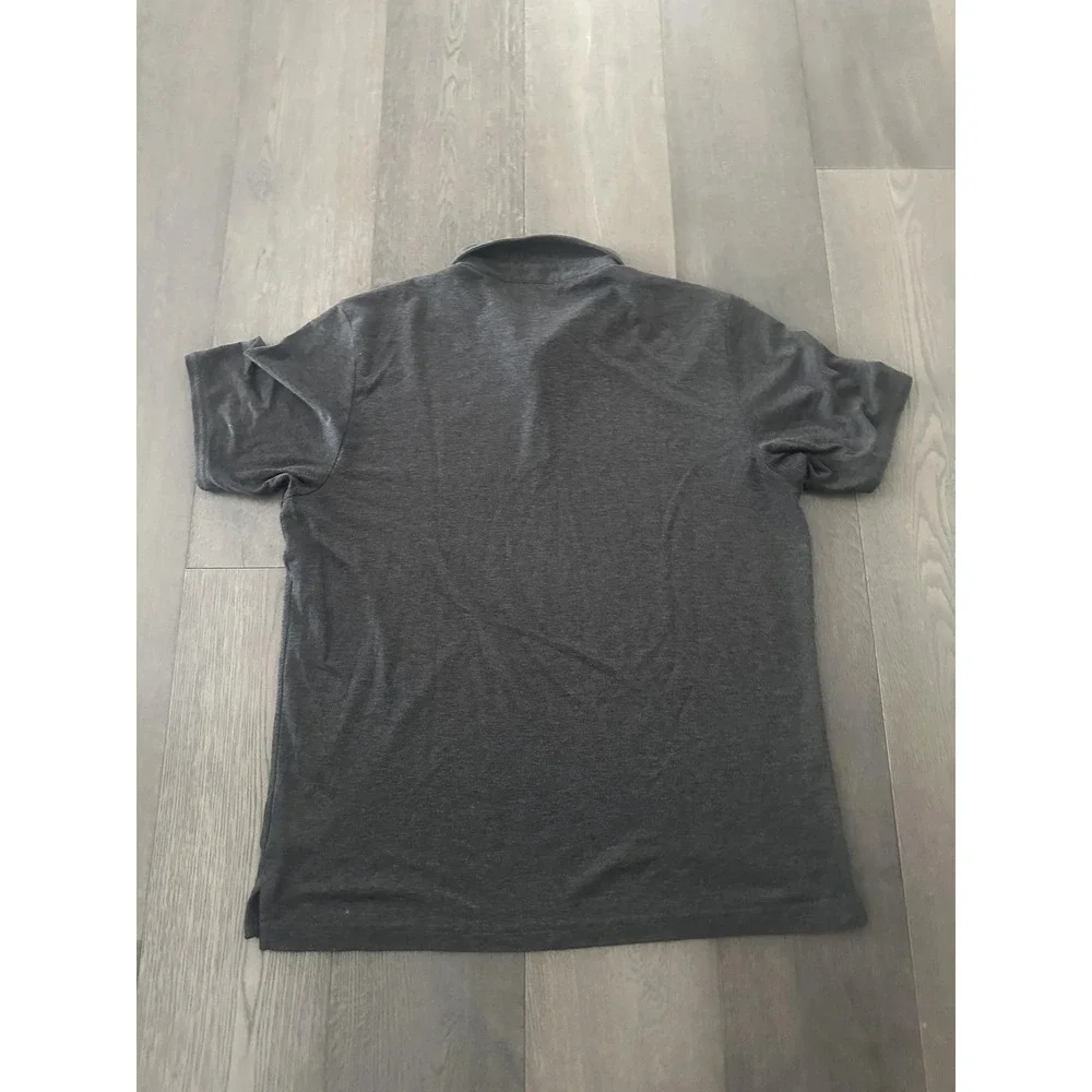 TravisMathew Polo Shirt Mens XL Gray Heather Golf 3-Button Embroidered‎ Logo